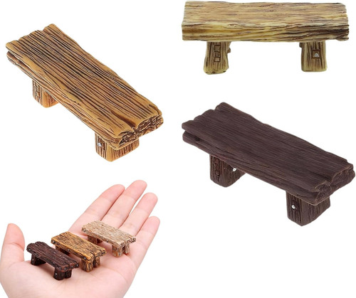3pcs mini resin bench - mini,
