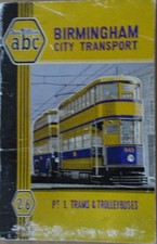 Birmingham City Transport Pt 1: Trams & Trolleybuses, 54-page Ian Allan 1950 abc