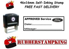 Approved Service Rubber Stamp
