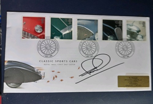 Nigel mansell signed first day - mansell,