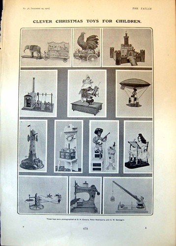 Old christmas toys children - toys,