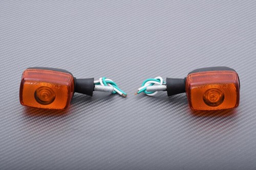 Pair orange front turn - pair, of