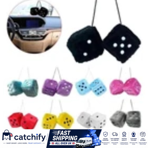 Soft fluffy furry dice - furry,