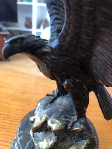 Eagle sculpture alabaster - eagle,