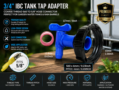 Ibc tank adapter - ibc, coarse