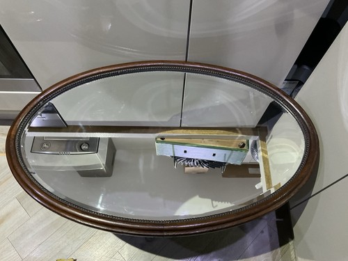 Wall mirror oval solid - wall,