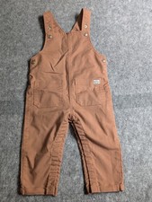 Girls Brown Dungarees Overalls
