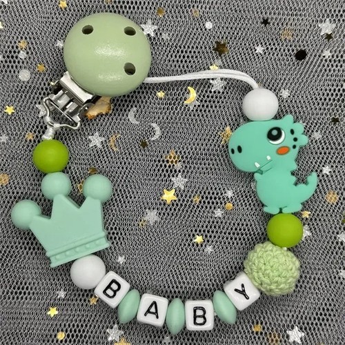 Personalised dummy clip wooden - dummy,