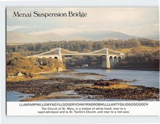 Postcard Menai Suspension
