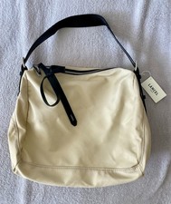 Lancel June Nylon Leather Bag