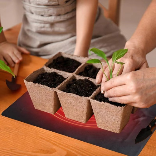Seedling heat mat with - heat,