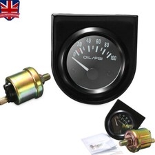 2" 52mm Universal 100PSI Digital LED Oil Press Pressure Gauge & Sensor Meter Kit