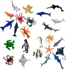 24PCS Mini Sea Animal Toys for