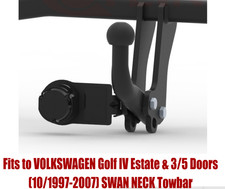 Swan neck tow bar - swan, golf