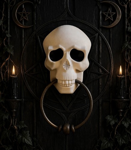 Gothic skull doorbell - 🖤,