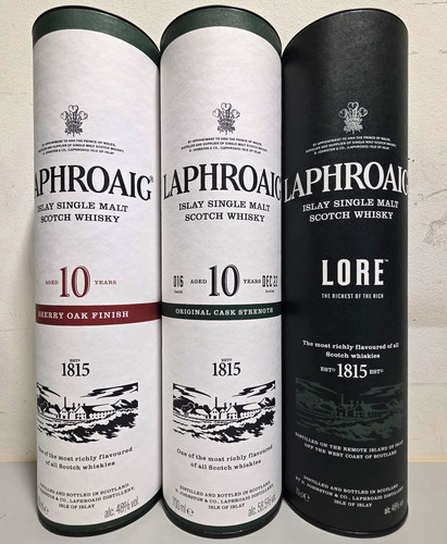 Empty laphroaig boxes - laphroaig,