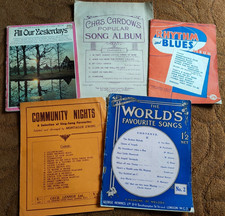 Old Piano Song Sheet Music Job