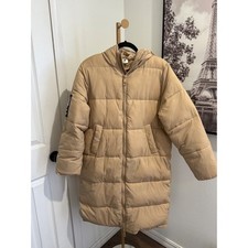 Kangol Puffer Coat Long Beige