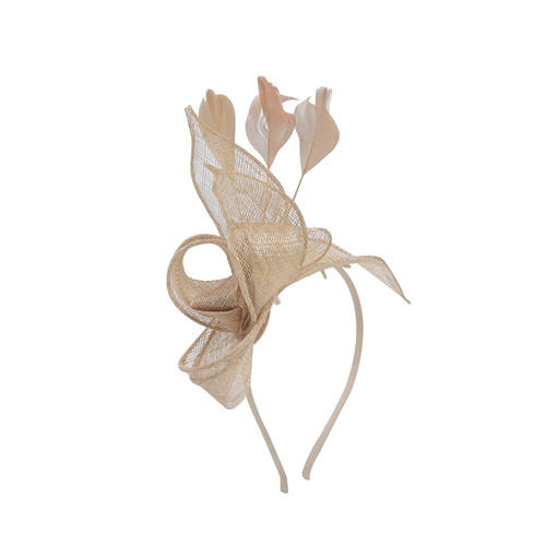 Women feather loop fascinator - feather,