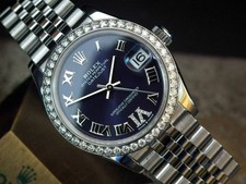 2021 (31mm) Aubergine Dial Diamond & White Gold Ladies Rolex Datejust Full Set