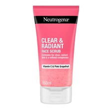 Neutrogena Clear & Radiant Face Scrub (1x 150ml), Purifying & Brightening