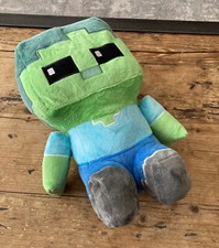 Official Minecraft Zombie Steve 12”  Collectible Plush Toy Mojang Jinx
