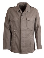 Moleskin Jacket Shirt German Army BW 100% Cotton 70s 80s Olive Drab Green VTG