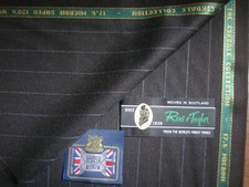 Reid & Taylor SUPER 120’s WOOL SUITING FABRIC "Wenge Brown"MADE IN SCOTLAND 3.5m