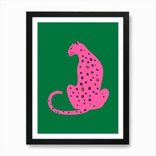 Cheetah 5 Art Print Framed
