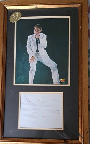 Cliff richard framed autograph - richard,