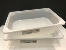 2x Ikea TROFAST Storage Stackable Box Strong Plastic Kids 42x30x10cm Transparent