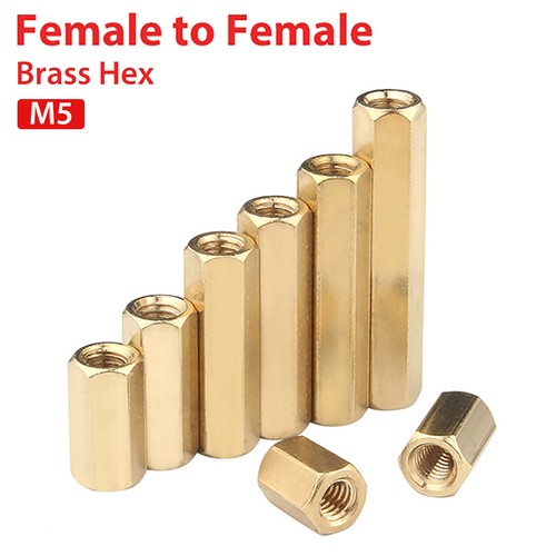 Female brass hex - female,