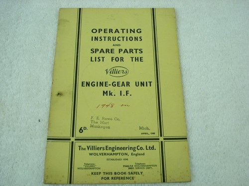 1948 villiers engine gear - 1948,