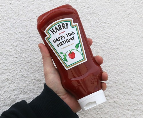 Personalised spoof ketchup - spoof,