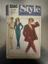Vintage Style Sewing Pattern 3180 Jumpsuit Size 10