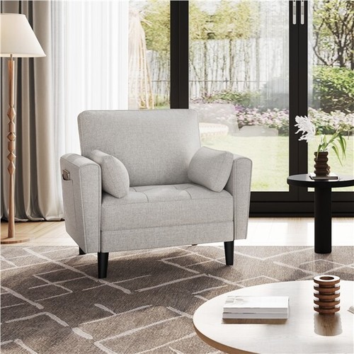 Modern single sofa fabric - modern,