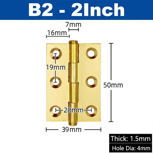 Brass door butt hinge cabinet - door,
