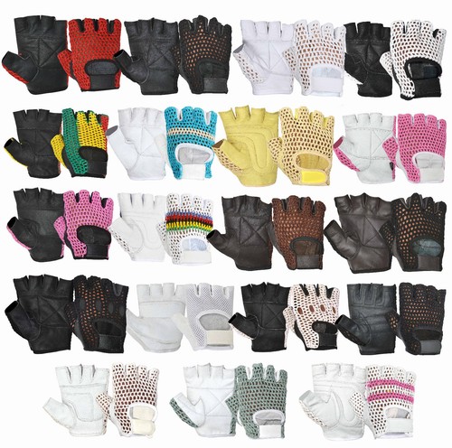 Real leather finger less - finger,