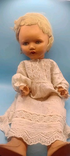 Vintage composite doll with - vintage,