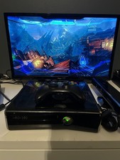 Microsoft Xbox 360 Console Slim Gloss Black 250GB plus controller & power brick