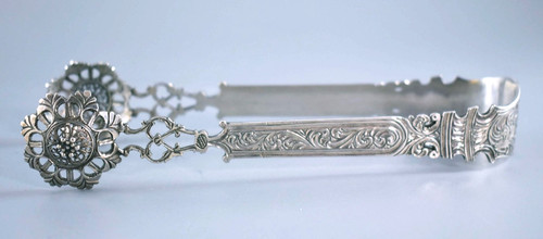 Antique georgian silver sugar - georgian,