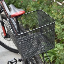 Rear Bike Basket Versatile Iron Bicycle Basket for Outdoor Shopping Cycling