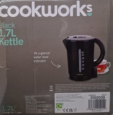 Cookworks Kettle 1.7L Black