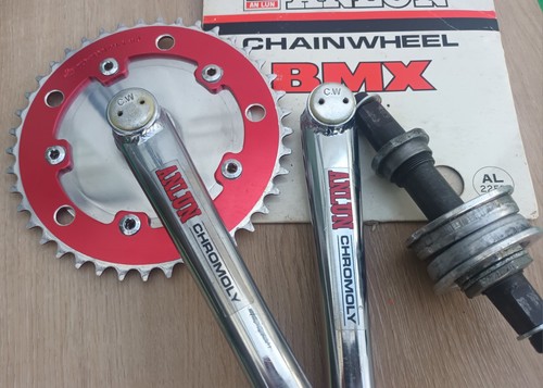 Old school bmx anlun crankset - old,