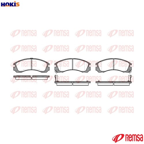Brake pad set disc - disc,