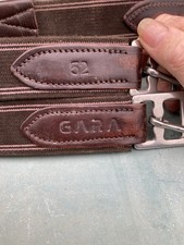 52 GARA Atherstone Girth Leather Elasticated Ends Brown