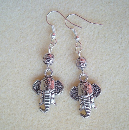 Pair elephant charm and - pair,