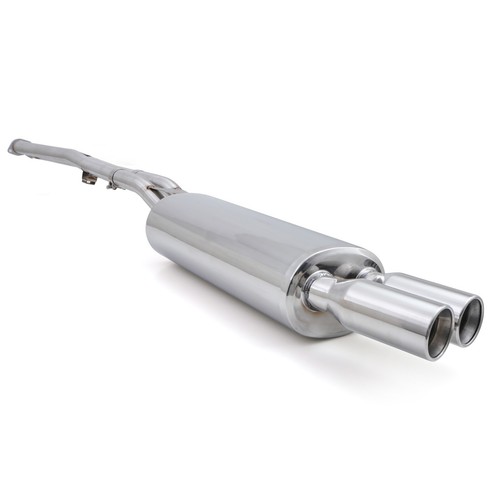 Brushed down pipe back exhaust - down,