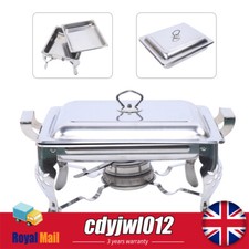 Chafer Chafing Dish 5L Set Stainless Steel Catering Party Food Warmer Square Pan