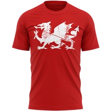 Wales Dragon Distressed T